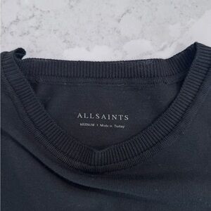 AllSaints Black Crew Neck T-Shirt